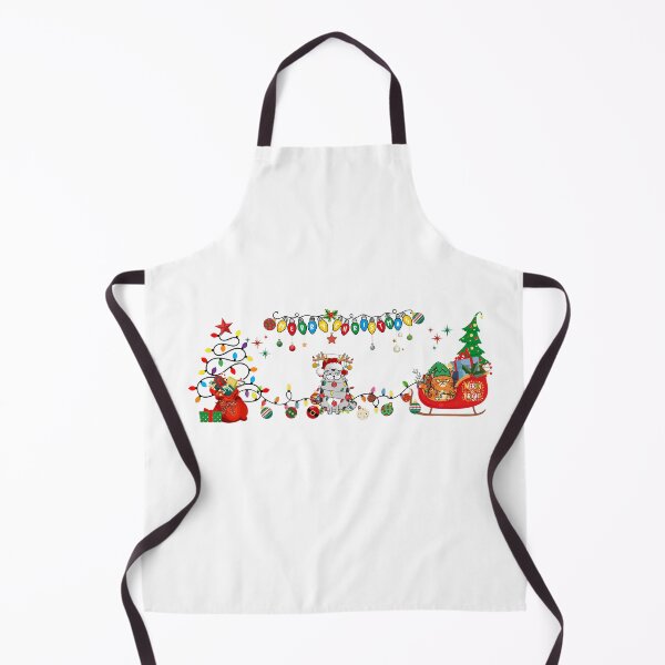 Item preview, Two cats, one tangled light show, one tiny Grinch on a sled—holiday chaos with a cause. designed and sold by clickandmagic.