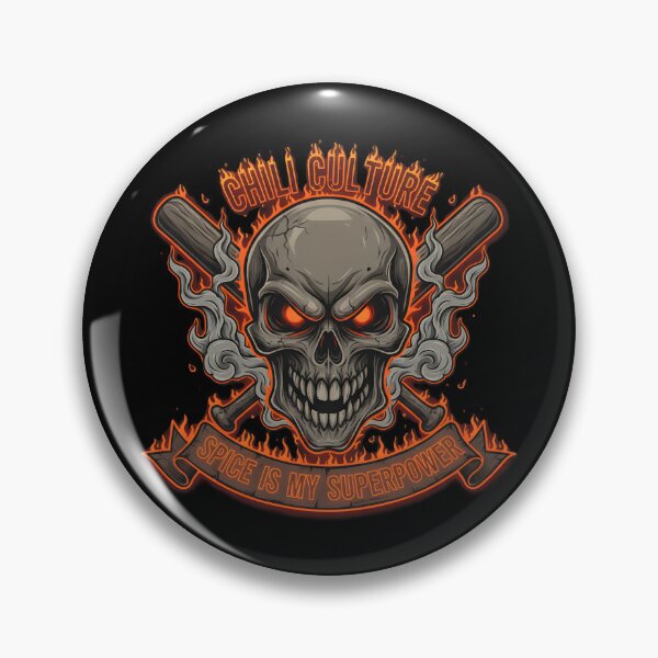 Item preview, "Chili Culture" - Spice is My Superpower Skull & Flames Graphic designed and sold by DMNindustries.