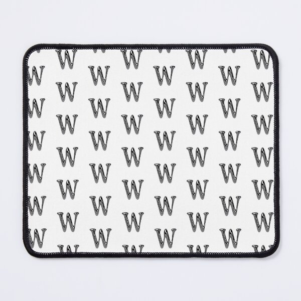 Item preview, Letter W – 3D Liquid Chrome Tinsel Monogram Design designed and sold by uncoXab.
