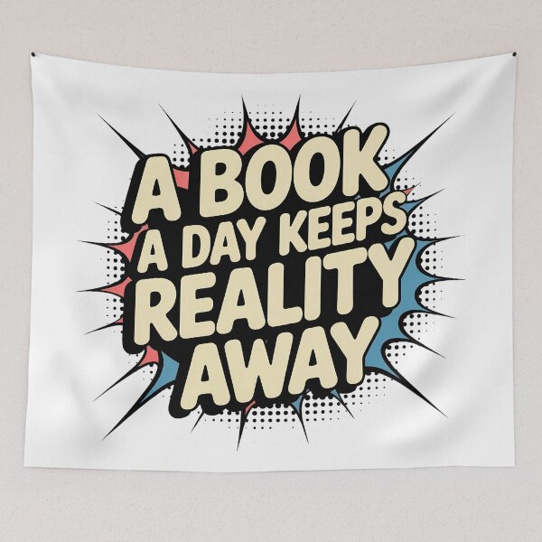Item preview, A Book a Day Keeps Reality Away  designed and sold by Authentic-Merch.