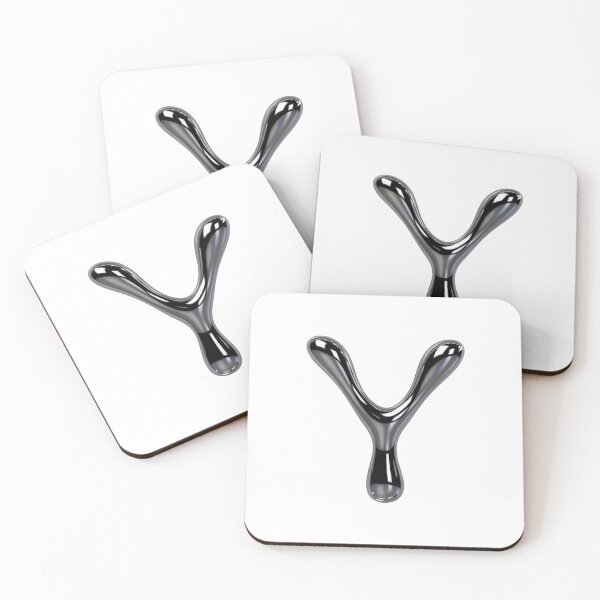 Item preview, Letter Y – 3D Liquid Chrome Tinsel Monogram Design designed and sold by uncoXab.