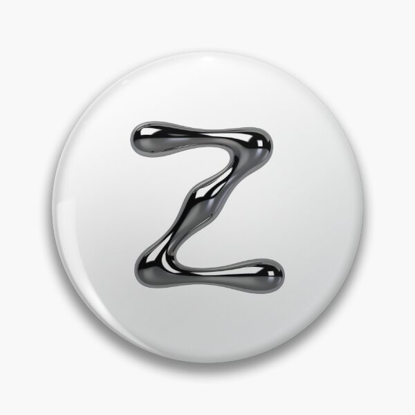 Item preview, Letter Z – 3D Liquid Chrome Tinsel Monogram Design designed and sold by uncoXab.