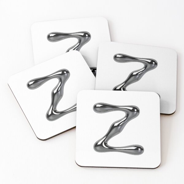 Item preview, Letter Z – 3D Liquid Chrome Tinsel Monogram Design designed and sold by uncoXab.