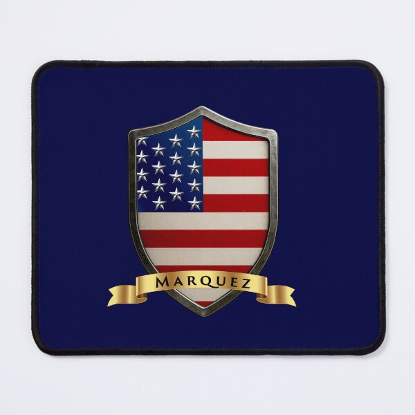 Item preview, Marquez Family USA Shield, Stars & Stripes Heritage Crest designed and sold by Highlandkings.