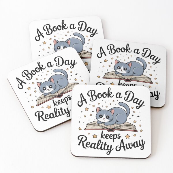 Item preview, A Book a Day Keeps Reality Away designed and sold by Authentic-Merch.