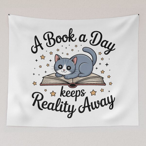 Item preview, A Book a Day Keeps Reality Away designed and sold by Authentic-Merch.