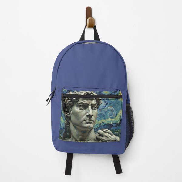 Item preview, Michelangelo's David and Van Gogh background designed and sold by WildArtIT.