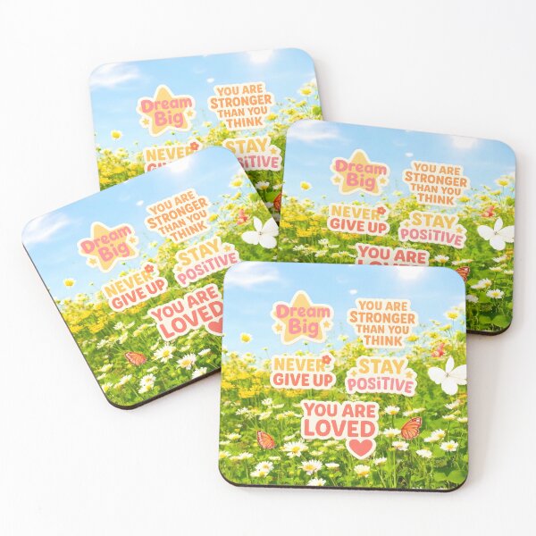 Item preview, Never Give Up and Stay Positive , Cute Inspirational Typography designed and sold by Teenidesign .