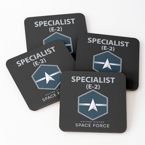 Item preview, USSF - E2 Specialist - US Space Force X 300 designed and sold by Military Insignia Products.