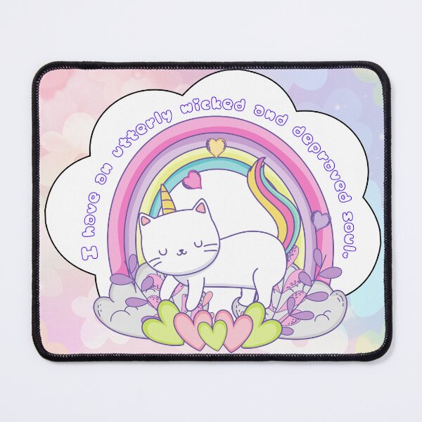 Item preview, "Utterly Wicked & Depraved Soul Caticorn Sticker" designed and sold by PunkLadyPond.