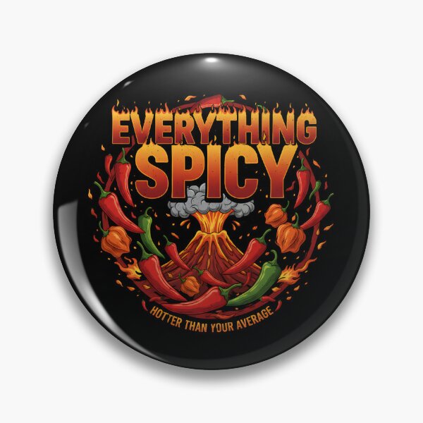 Item preview, "Hotter Than Your Average" - Everything Spicy Volcano & Chili Graphic designed and sold by DMNindustries.