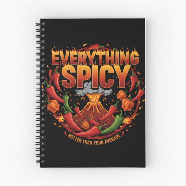 Item preview, "Hotter Than Your Average" - Everything Spicy Volcano & Chili Graphic designed and sold by DMNindustries.