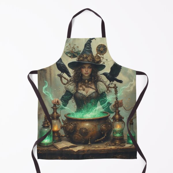Item preview, Steampunk Witch's Mechanical Masquerade: Victorian Halloween Art designed and sold by Eden Underground Radio (Official Merch).
