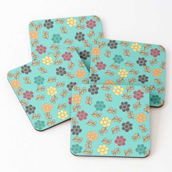 Item preview, Colorful Abstract Flowers and leaves Pattern | Cute flowers and leaves design designed and sold by Swati's Digital Den.