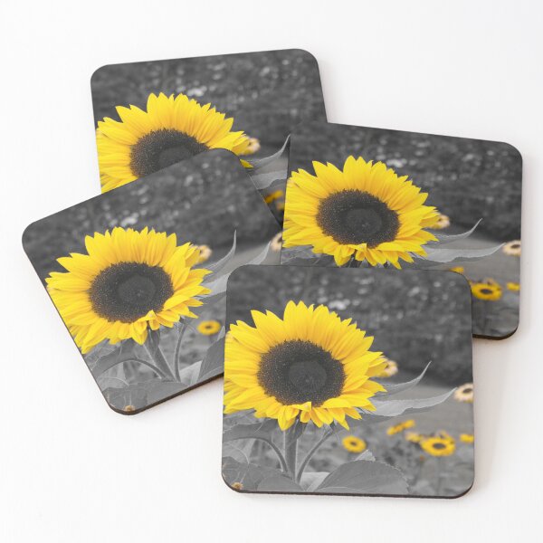 Item preview, Yellow Sunflowers on a mono background designed and sold by Malcolm Snook.
