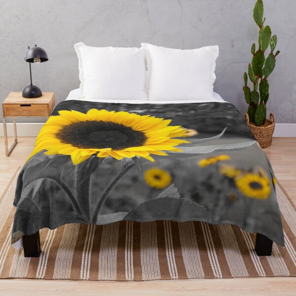Item preview, Yellow Sunflowers on a mono background designed and sold by Malcolm Snook.