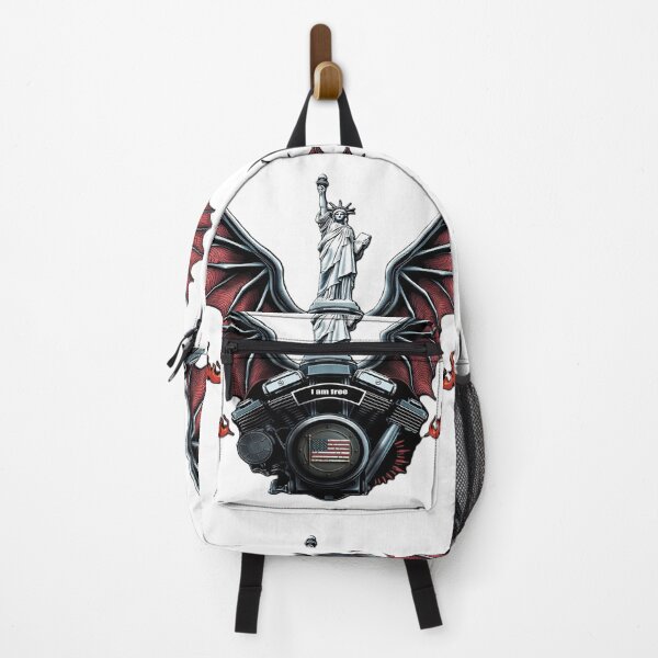 Item preview,  Flying engine with the Statue of Liberty.  Motorcycle enthusiasts and more designed and sold by Thomaspainting.