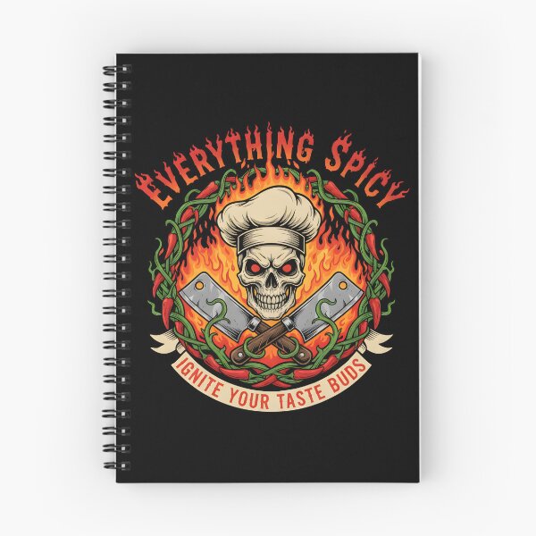 Item preview,  Ignite Your Taste Buds - Everything Spicy Chef Skull Fire Graphic designed and sold by DMNindustries.