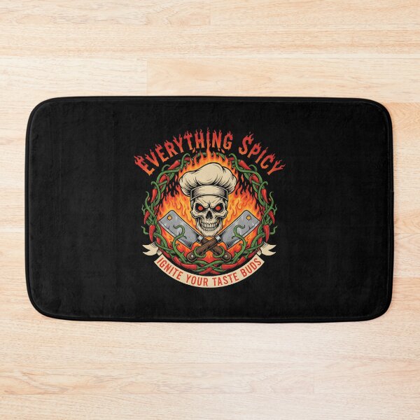 Item preview,  Ignite Your Taste Buds - Everything Spicy Chef Skull Fire Graphic designed and sold by DMNindustries.