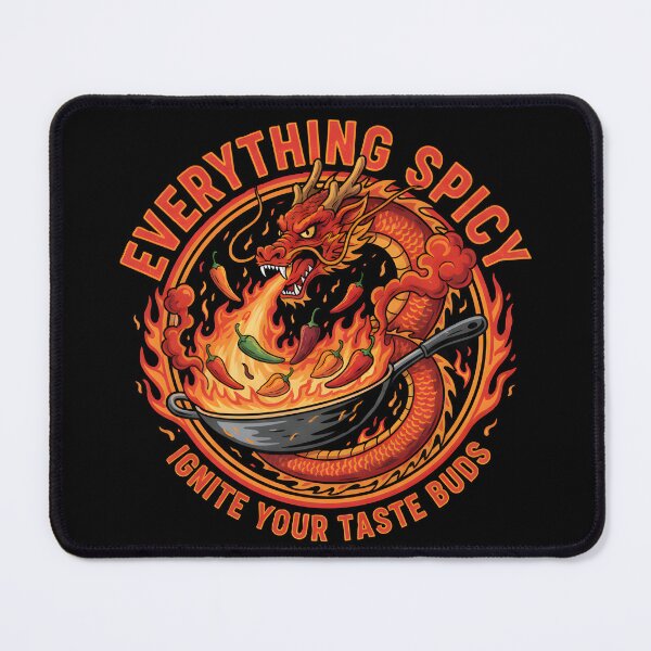 Item preview, Dragon's Fire Wok - Everything Spicy: Ignite Your Taste Buds Graphic designed and sold by DMNindustries.