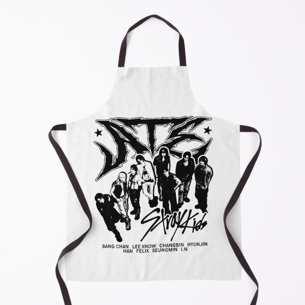 Item preview, Stray Kids heart names black and white t-shirt 5 Star comeback poster kpop boy group bang chan lee know changbin hyunjin han felix seungmin jeongin designed and sold by Kpop-Noona.