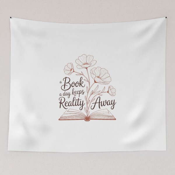 Item preview, A Book a Day Keeps Reality Away designed and sold by Authentic-Merch.