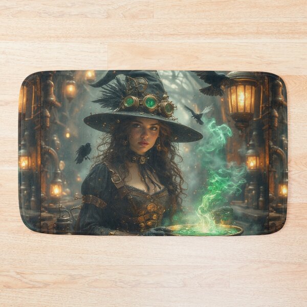 Item preview, Steampunk Witch's Celestial Engine: Victorian Halloween Art designed and sold by Eden Underground Radio (Official Merch).