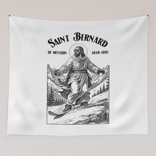 Item preview, Snowboarder Snowboarding Patron Saint Bernard Boarder designed and sold by GrandeDuc.