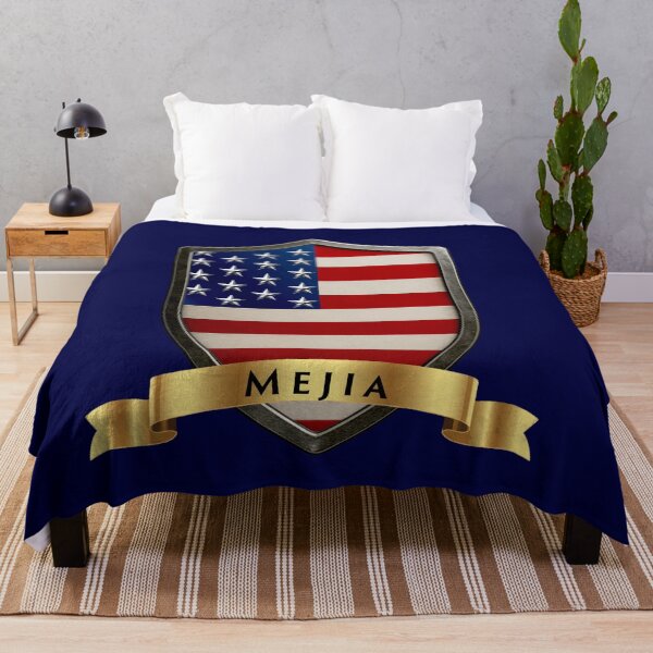 Item preview, Mejia Family USA Shield, Stars & Stripes Heritage Crest designed and sold by Highlandkings.