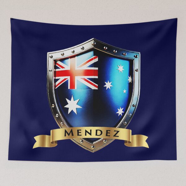Item preview, Mendez Family Australia Shield, Heritage Crest of Strength designed and sold by Highlandkings.
