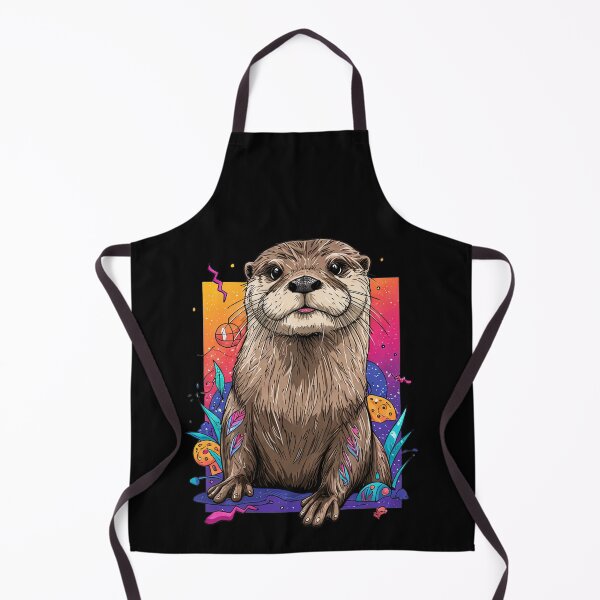 Item preview, Colorful Psychedelic Pop Art Otter designed and sold by TeeARTHY.