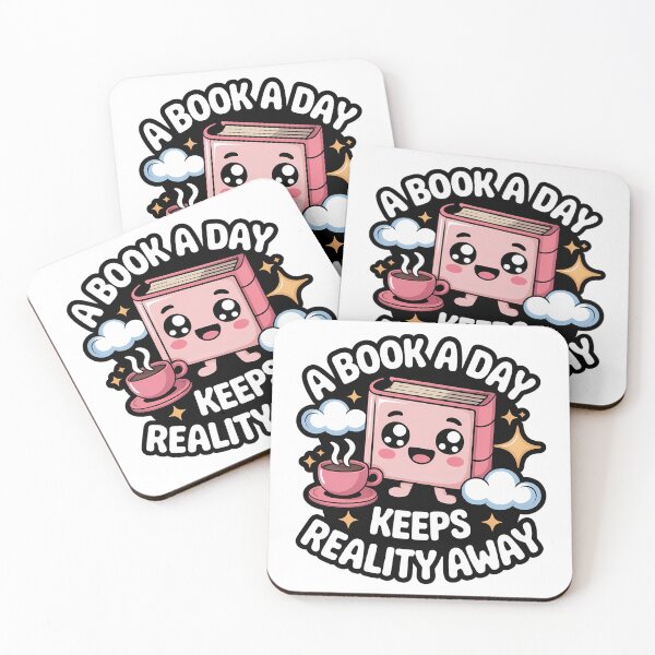 Item preview, A Book a Day Keeps Reality Away – Reading Lover Quote Design designed and sold by Authentic-Merch.