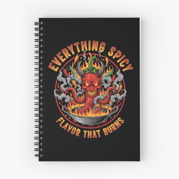 Item preview, : Flavor That Burns - Everything Spicy Devil Chili Fire Graphic designed and sold by DMNindustries.