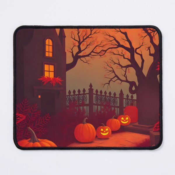 Item preview, Pumpkin Pathway at Dusk Jigsaw designed and sold by ArtComixHaven.