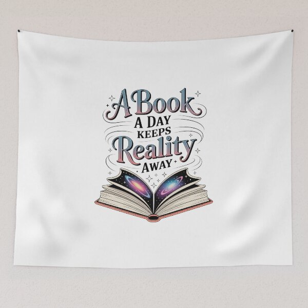Item preview, A Book a Day Keeps Reality Away  designed and sold by Authentic-Merch.