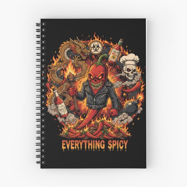 Item preview, "Liquid Hell" - Everything Spicy Biker Chili Chef Skull Inferno Graphic designed and sold by DMNindustries.