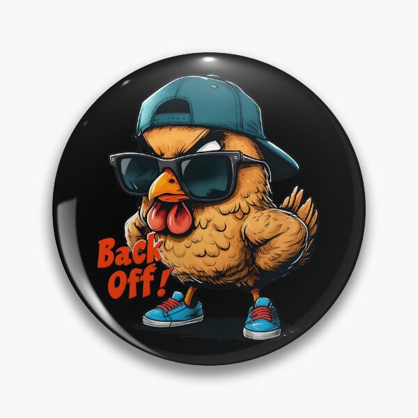 Item preview, Cluck around and find out – this Back Off Chicken isn’t here to play! designed and sold by GiftLore Studio.