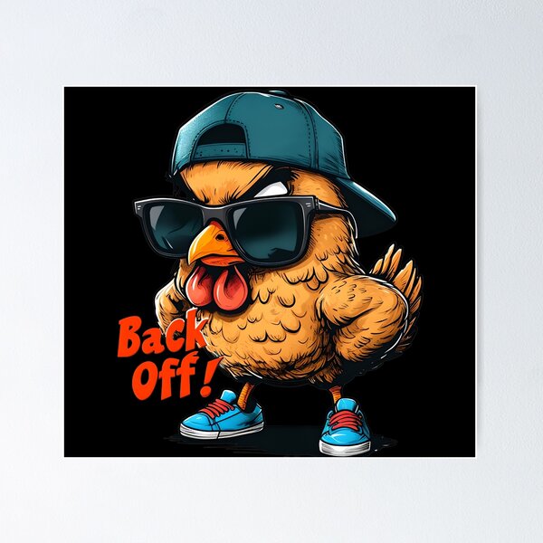Item preview, Cluck around and find out – this Back Off Chicken isn’t here to play! designed and sold by GiftLore Studio.