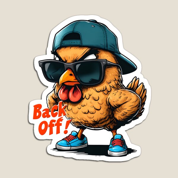 Item preview, Cluck around and find out – this Back Off Chicken isn’t here to play! designed and sold by GiftLore Studio.