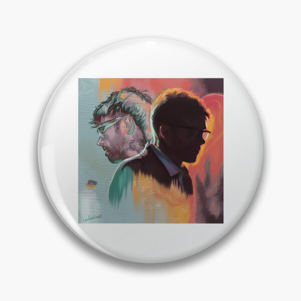 Item preview, Colourful Painting Based On Damon Albarn designed and sold by lylecaldwell.