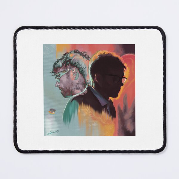 Item preview, Colourful Painting Based On Damon Albarn designed and sold by lylecaldwell.