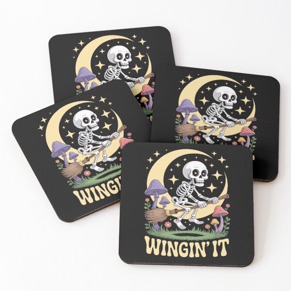 Item preview, Fly By Night: declares this charming Halloween illustration!  designed and sold by Grang Art Artistic Designs.