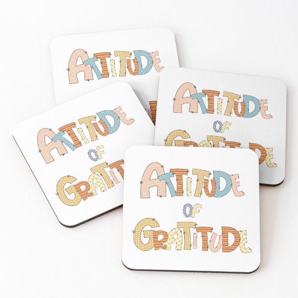Item preview, “Attitude of Gratitude — Inspirational Quote designed and sold by clickandmagic.