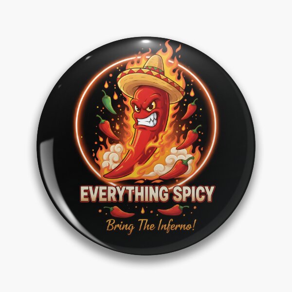 Item preview, Bring The Inferno! Everything Spicy Chili Sombrero Fire Graphic designed and sold by DMNindustries.