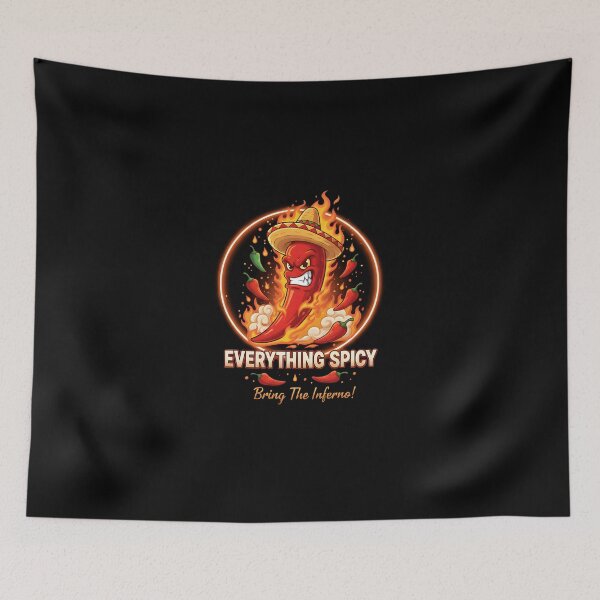 Item preview, Bring The Inferno! Everything Spicy Chili Sombrero Fire Graphic designed and sold by DMNindustries.