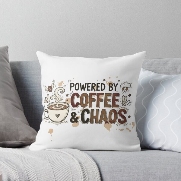 Item preview, Powered by coffee and chaos designed and sold by Gimhana64shop.