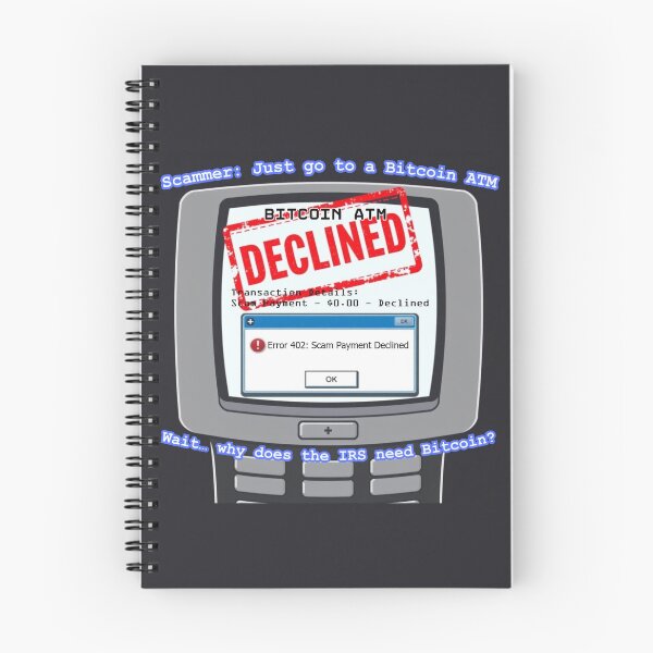 Item preview, Bitcoin ATM Scam Payment Declined designed and sold by Merch-Lion.