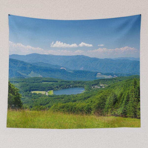 Item preview, Mountain Meadow Overlooking Lake Megami and Nagano Mountains, Japan designed and sold by Pix4Japan.