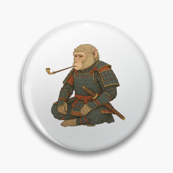 Item preview,  Samurai Monkey in Armor Smoking Pipe designed and sold by TeeARTHY.