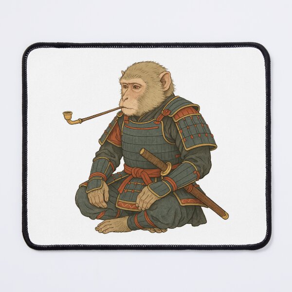 Item preview, Samurai Monkey in Armor Smoking Pipe designed and sold by TeeARTHY.